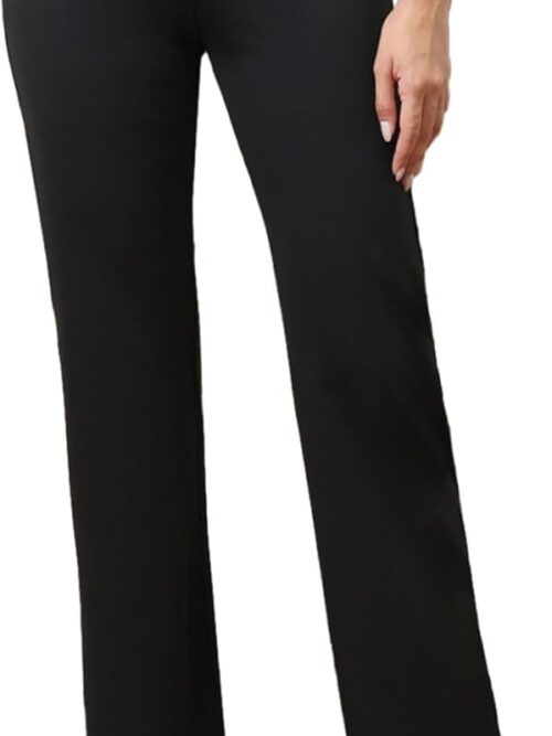 High Waisted Dress Pants for Women Petite/Regular/Tall Straight Leg Pull On Office Work Slacks 28"/29.5"/31.5"