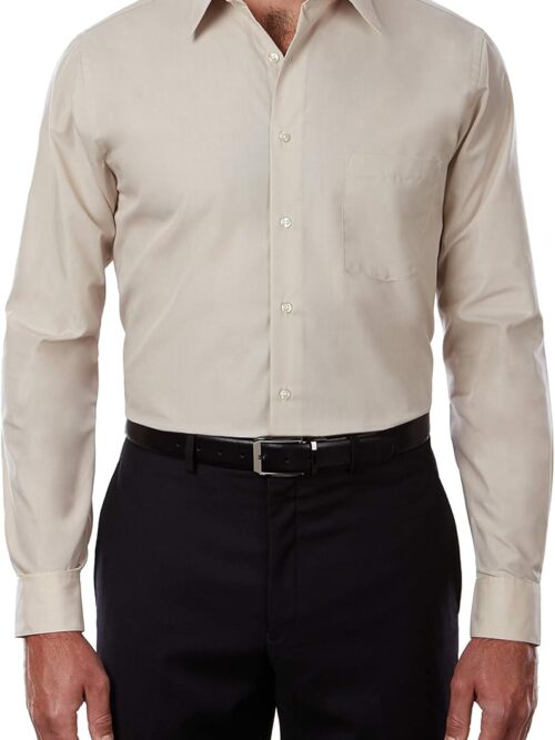 Men's Dress Shirt – Solid Color Poplin