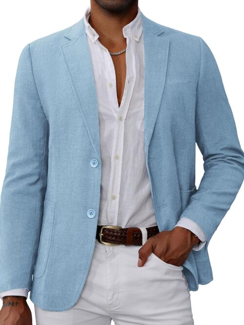 Men's Casual Blazer Suit Jackets 2 Button Lightweight Sport Coats