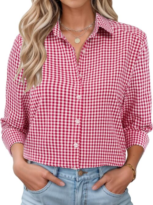 Relaxed-Fit Cotton Long-Sleeve Shirt — Collared Design | Versatile Casual Fit | Comfortable Daily Wear